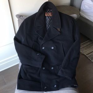 Men’s Navy Pea Coat- Tasso Elba